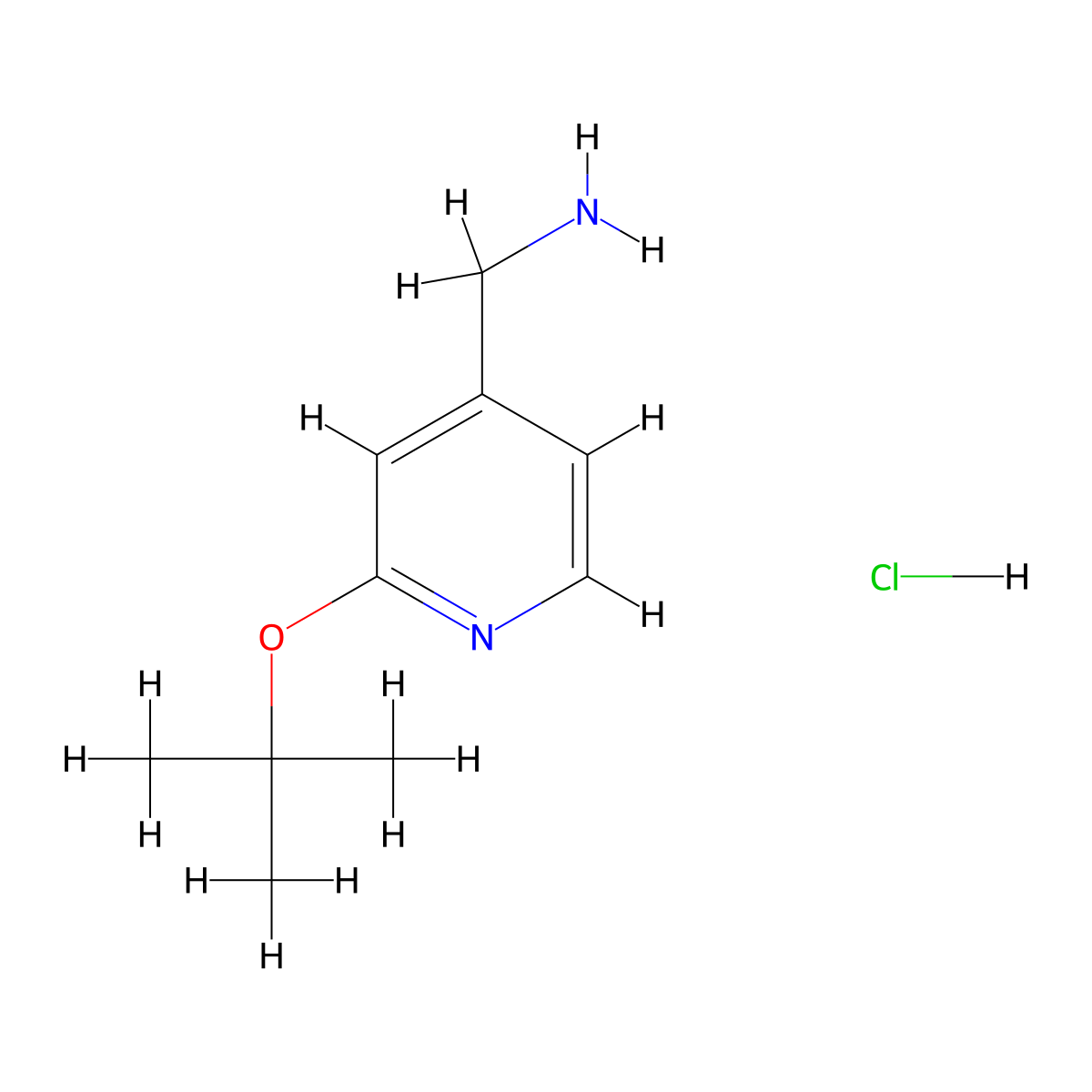 1-[2-(Tert-butoxy)pyridin-4-yl]methanamine hydrochloride molecular structure, CAS 2731007-85-3