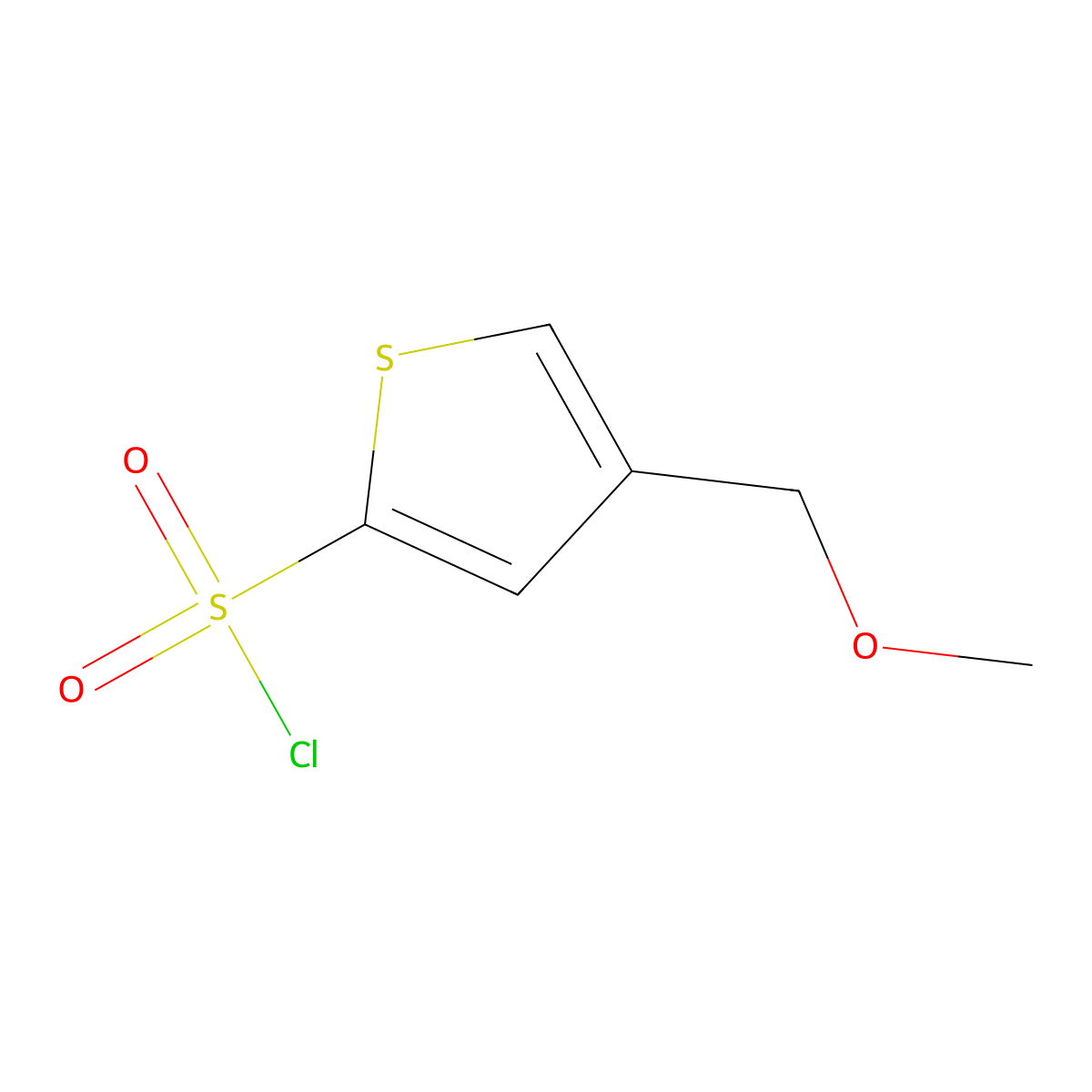 4-(Methoxymethyl)thiophene-2-sulfonyl chloride molecular structure, CAS 2731007-93-3