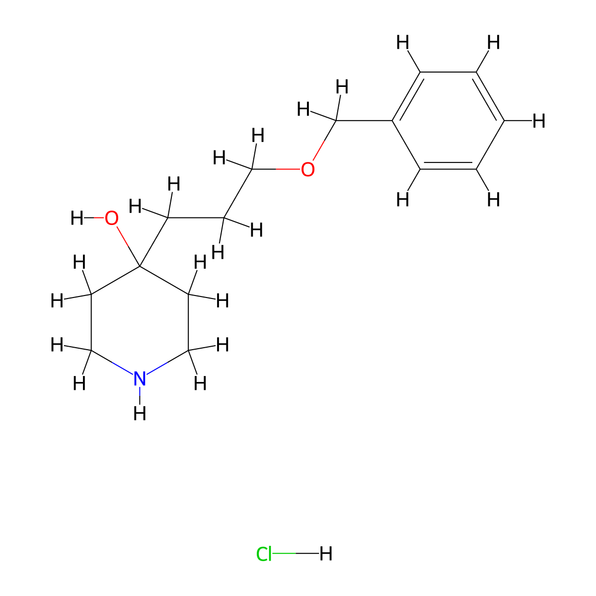 4-[3-(Benzyloxy)propyl]piperidin-4-olhydrochloride molecular structure, CAS 2731007-99-9