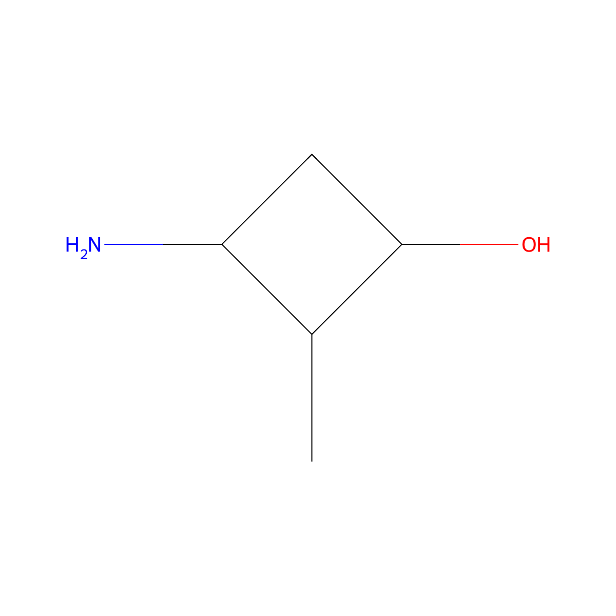 3-Amino-2-methylcyclobutan-1-ol molecular structure, CAS 2731008-42-5