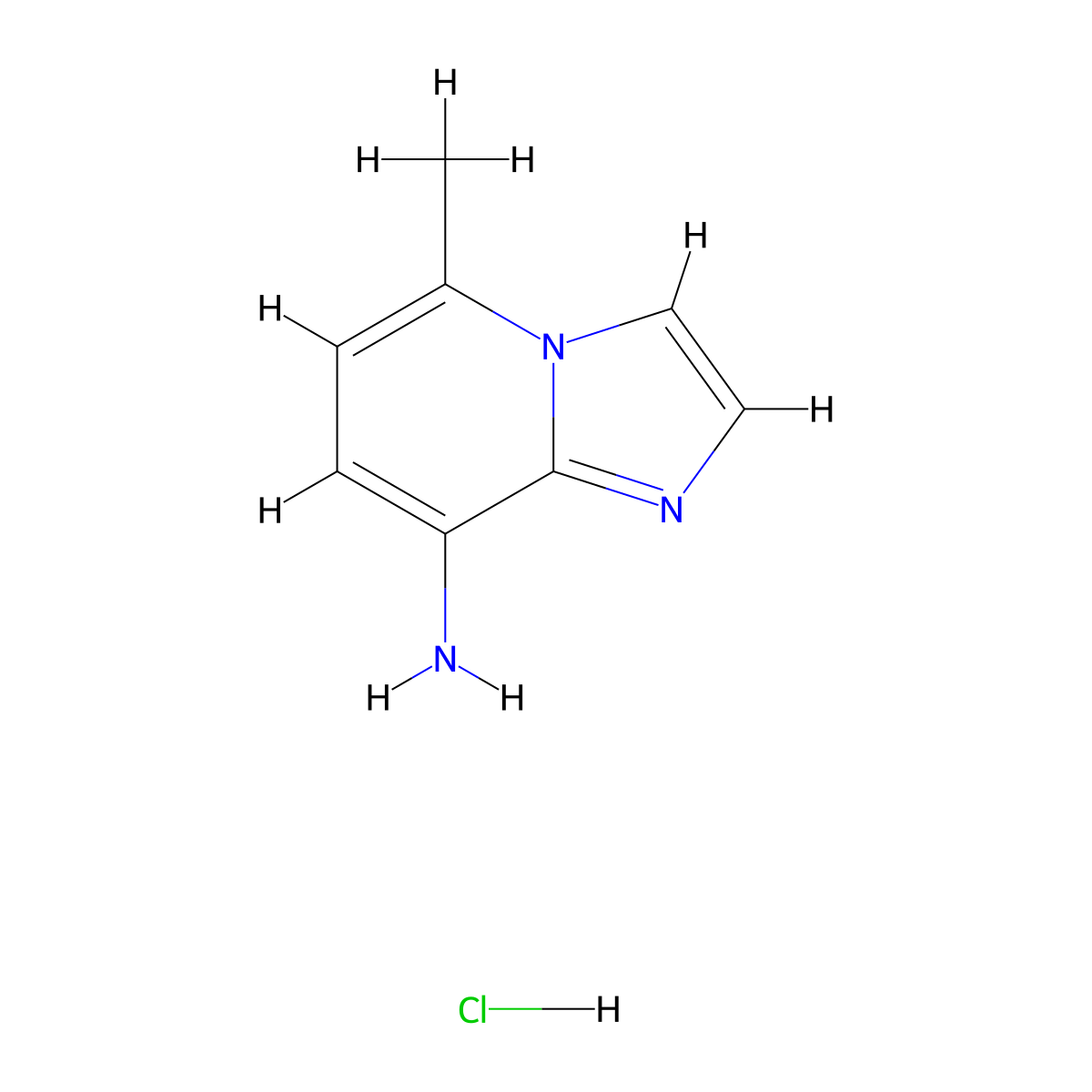 5-Methylimidazo[1,2-a]pyridin-8-amine hydrochloride molecular structure, CAS 2731008-48-1