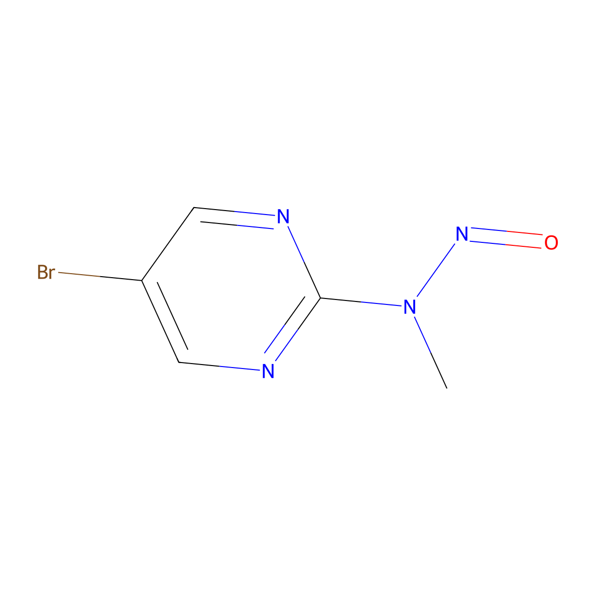 5-bromo-N-methyl-N-nitrosopyrimidin-2-amine molecular structure, CAS 2731008-49-2