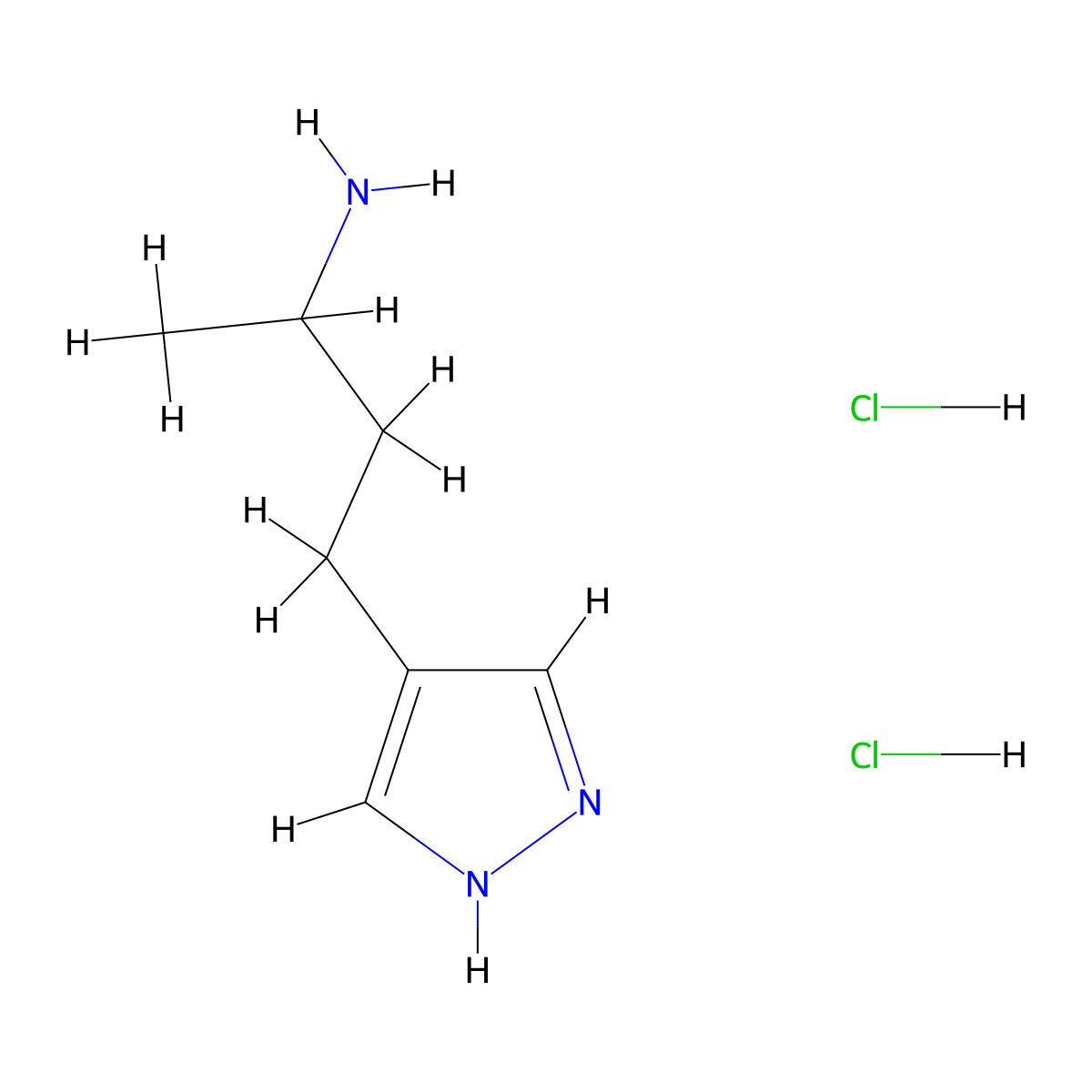 4-(1H-pyrazol-4-yl)butan-2-amine dihydrochloride molecular structure, CAS 2731008-59-4