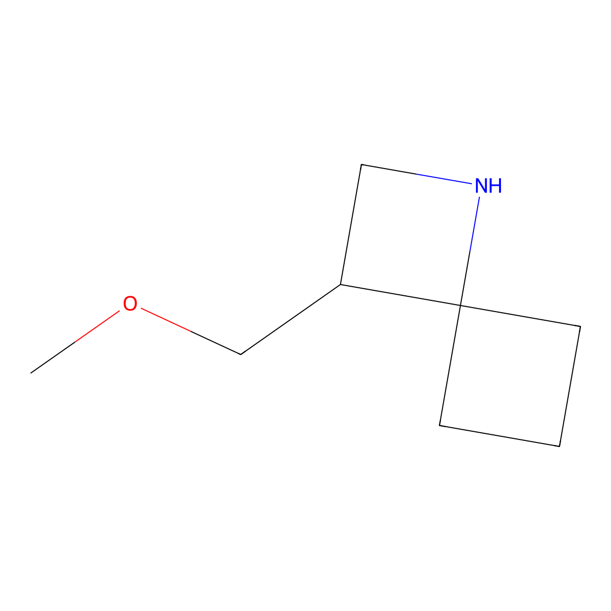 3-(Methoxymethyl)-1-azaspiro[3.3]heptane molecular structure, CAS 2731008-82-3
