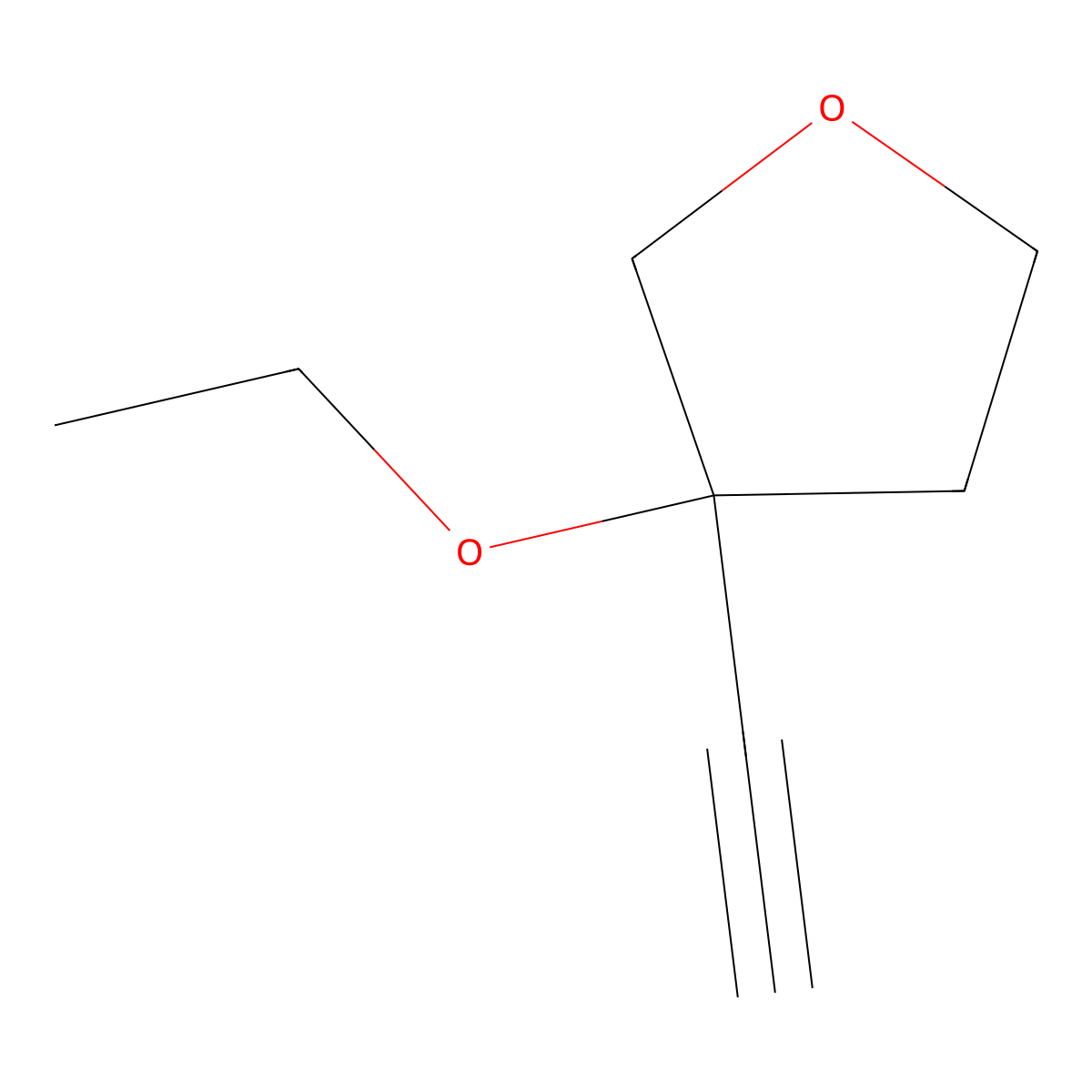 3-Ethoxy-3-ethynyloxolane molecular structure, CAS 2731009-12-2