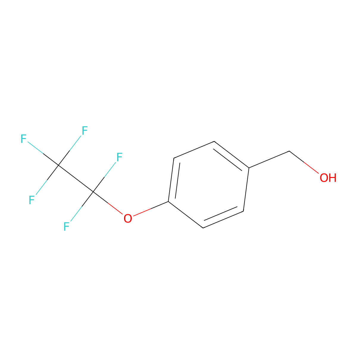 [4-(1,1,2,2,2-Pentafluoroethoxy)phenyl]methanol molecular structure, CAS 2731009-35-9