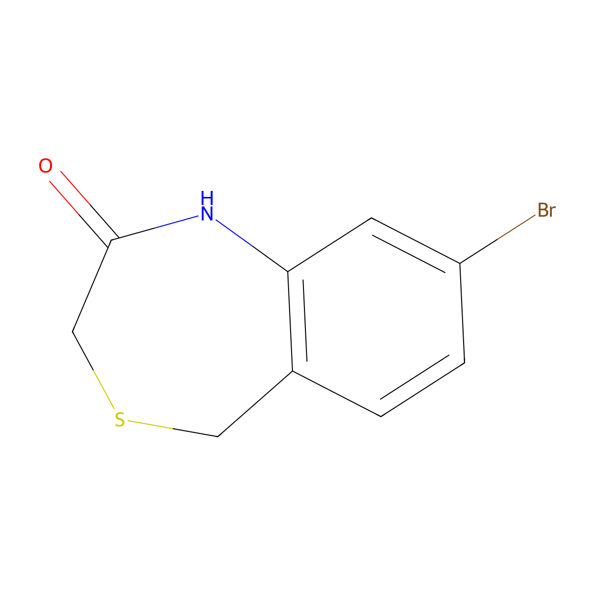 8-Bromo-1,2,3,5-tetrahydro-4,1-benzothiazepin-2-one molecular structure, CAS 2731009-70-2