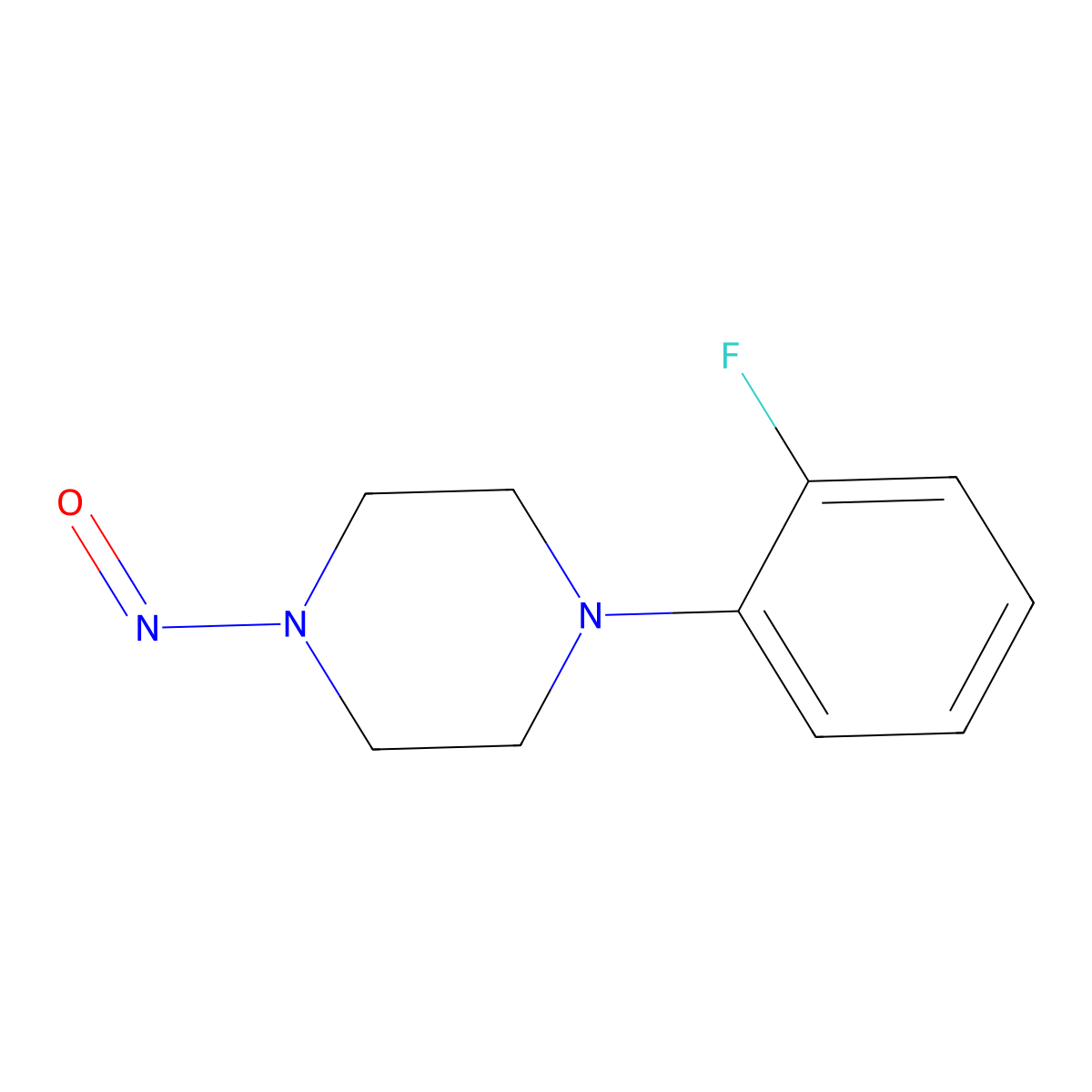1-(2-Fluorophenyl)-4-nitrosopiperazine molecular structure, CAS 2731009-71-3