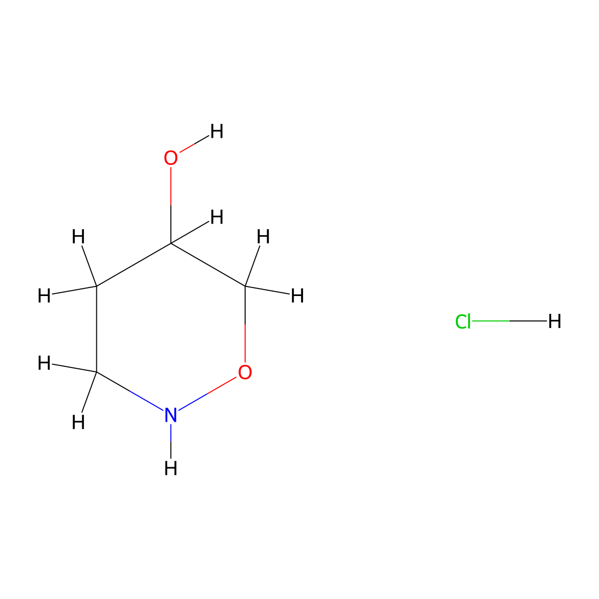 1,2-Oxazinan-5-ol hydrochloride molecular structure, CAS 2731010-08-3