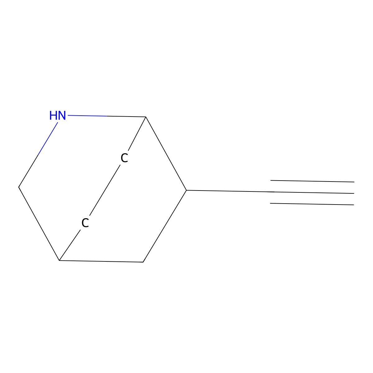 6-Ethynyl-2-azabicyclo[2.2.2]octane molecular structure, CAS 2731010-09-4