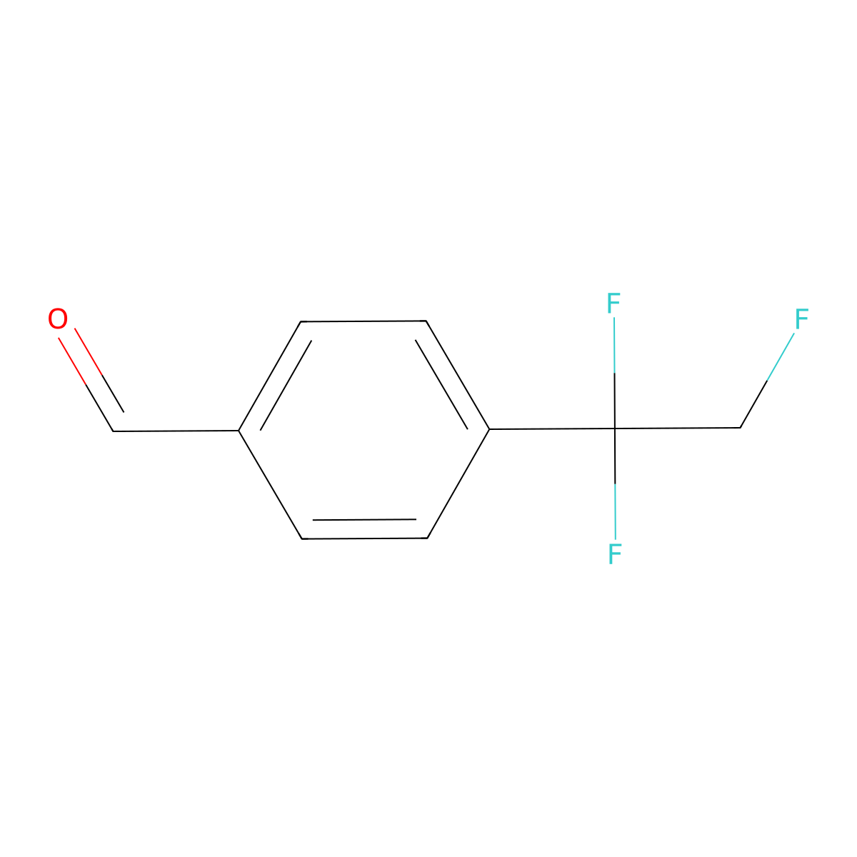 4-(1,1,2-Trifluoroethyl)benzaldehyde molecular structure, CAS 2731010-19-6