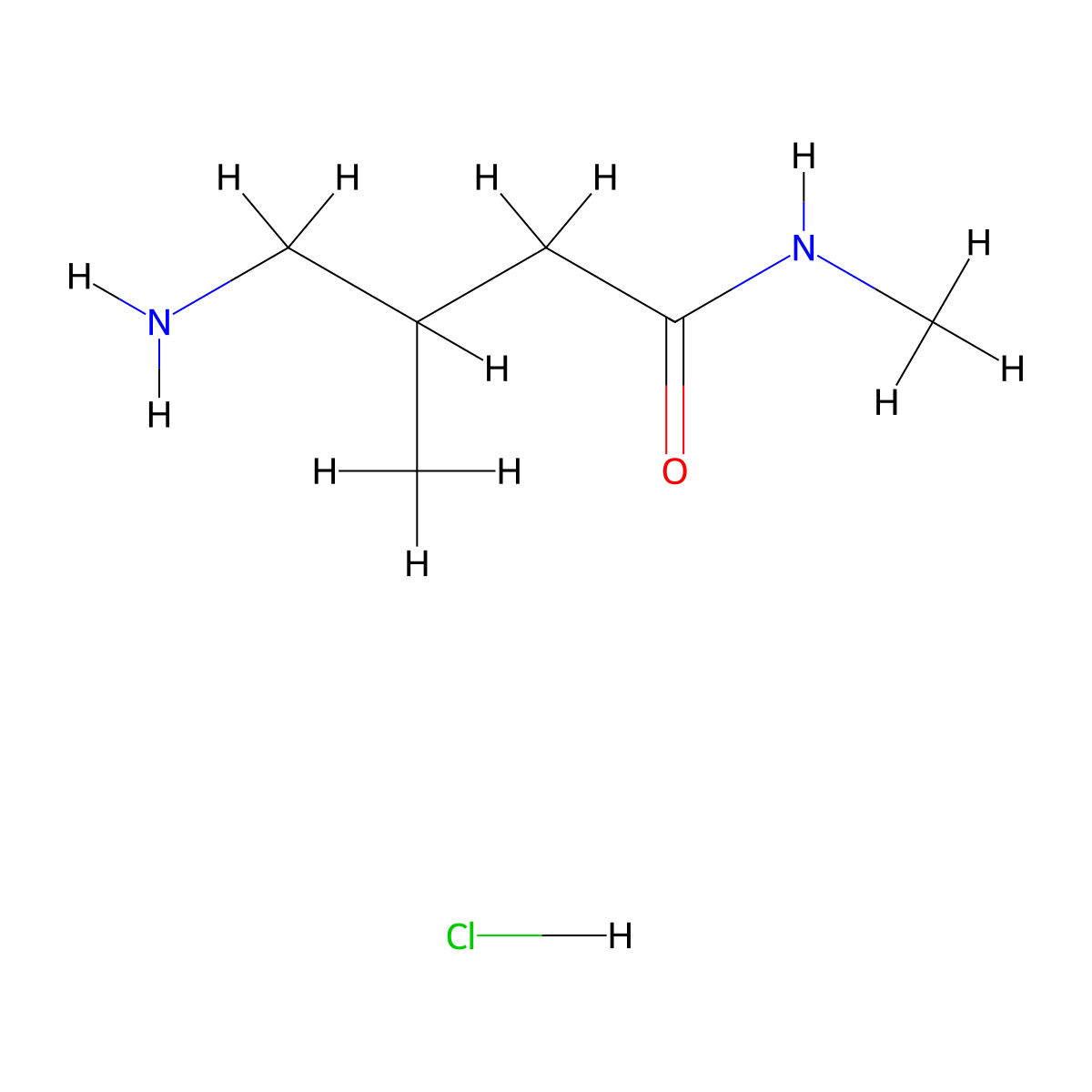 4-amino-N,3-dimethylbutanamide hydrochloride molecular structure, CAS 2731010-30-1