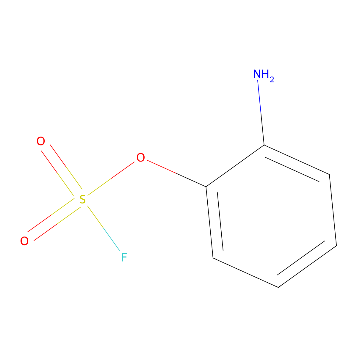 2-Aminophenyl sulfurofluoridate molecular structure, CAS 2731010-43-6