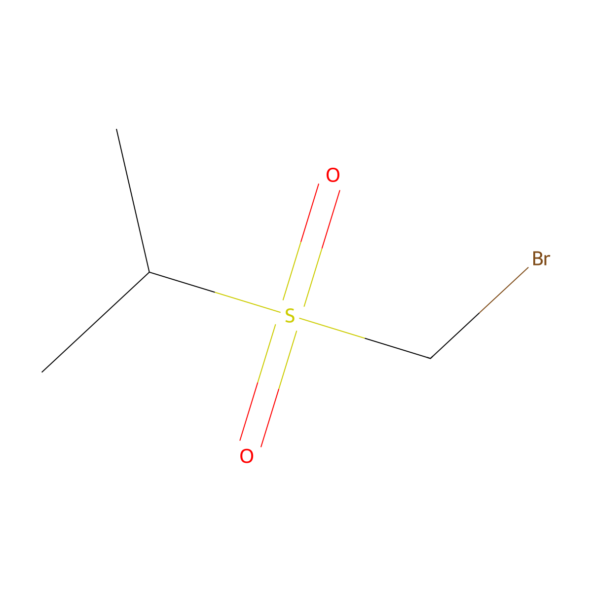2-Bromomethanesulfonylpropane molecular structure, CAS 2731010-57-2