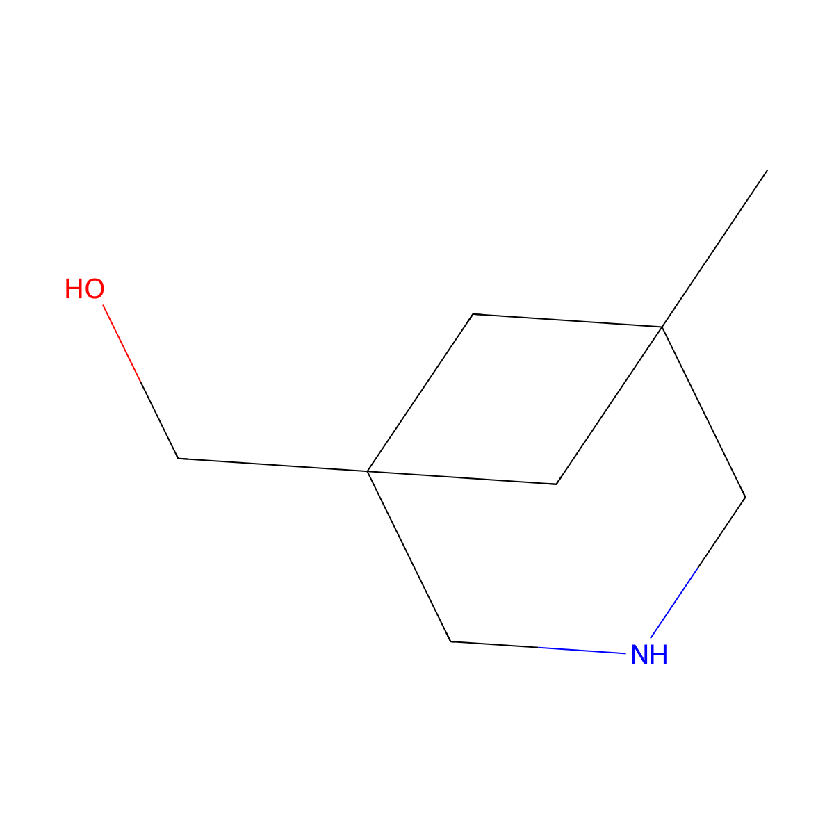 {5-Methyl-3-azabicyclo[3.1.1]heptan-1-yl}methanol molecular structure, CAS 2731010-73-2