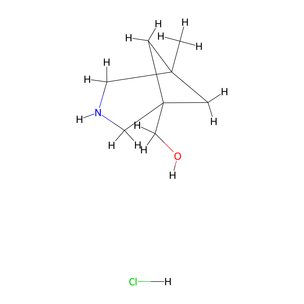 {5-Methyl-3-azabicyclo[3.1.1]heptan-1-yl}methanol hydrochloride molecular structure, CAS 2731010-74-3