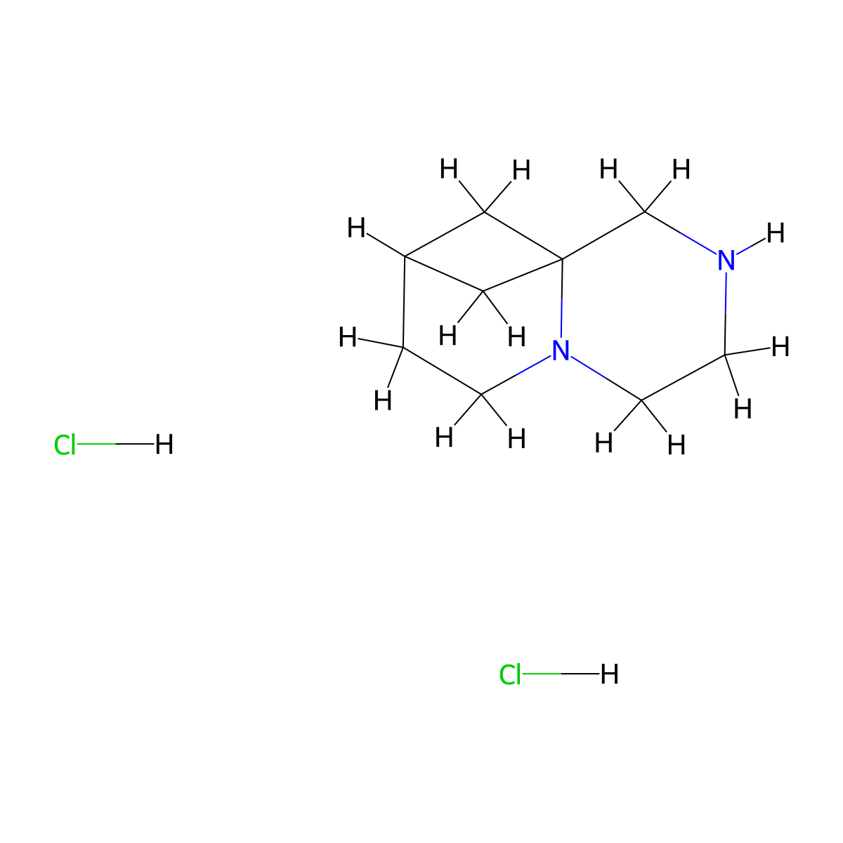 3,6-Diazatricyclo[7.1.1.0,1,6]undecanedihydrochloride molecular structure, CAS 2731010-87-8