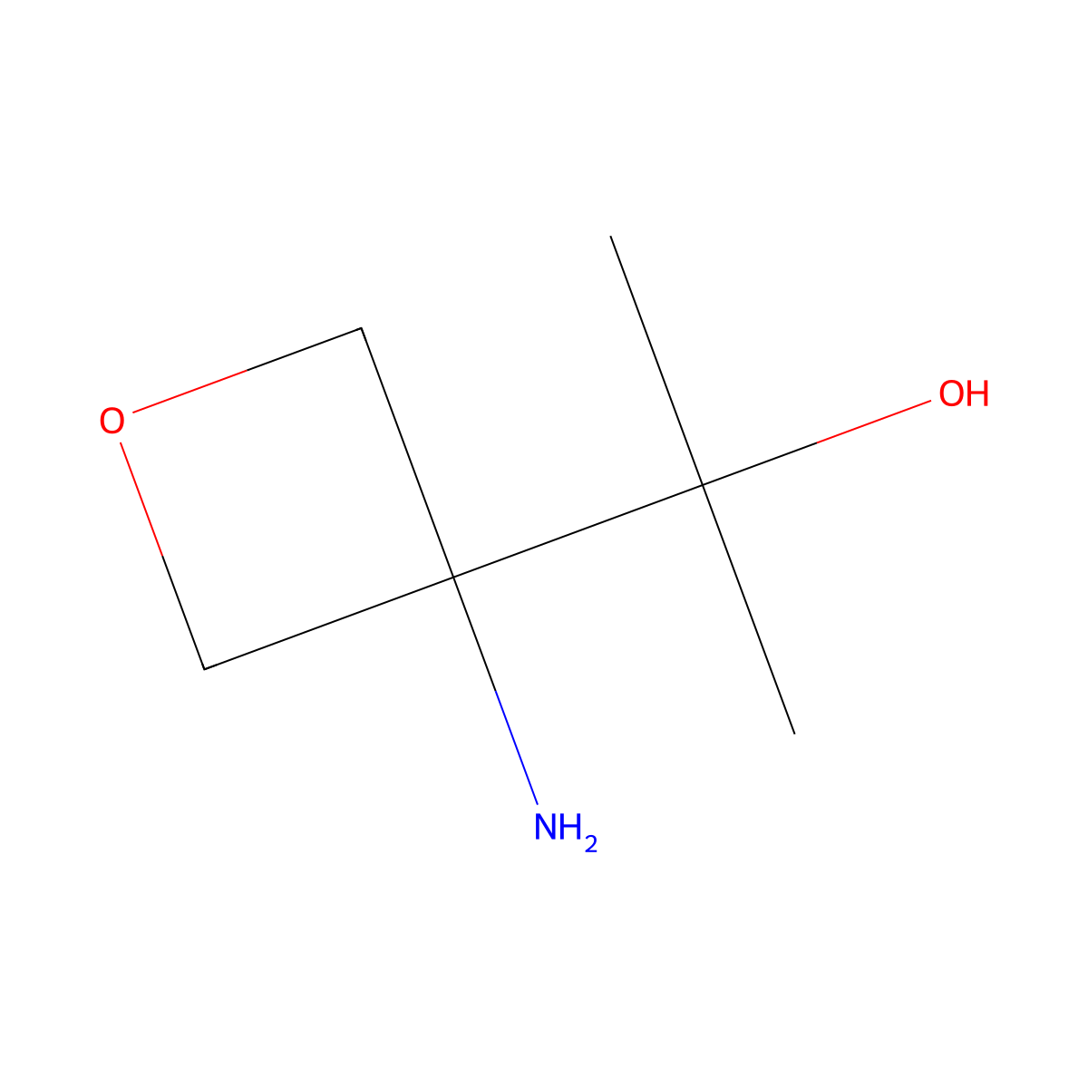 2-(3-Aminooxetan-3-yl)propan-2-ol molecular structure, CAS 2731010-98-1