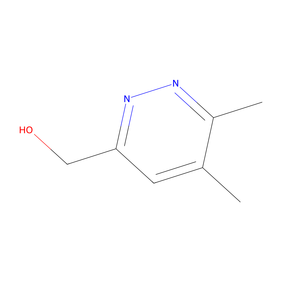 (5,6-Dimethylpyridazin-3-yl)methanol molecular structure, CAS 2731011-07-5