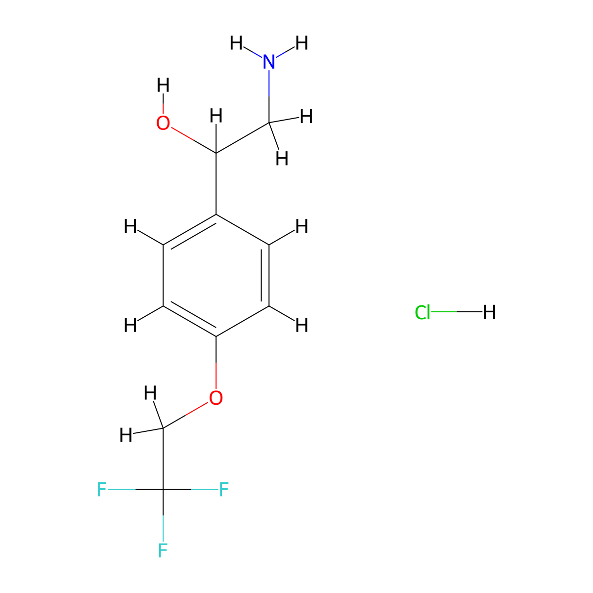 2-Amino-1-[4-(2,2,2-trifluoroethoxy)phenyl]ethan-1-ol hydrochloride molecular structure, CAS 2731011-13-3
