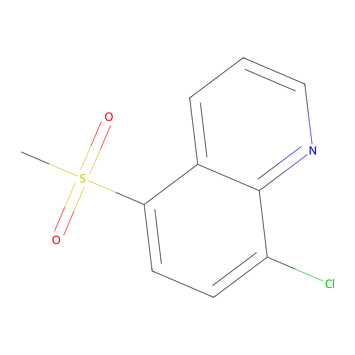 8-Chloro-5-methanesulfonylquinoline molecular structure, CAS 2731014-61-0