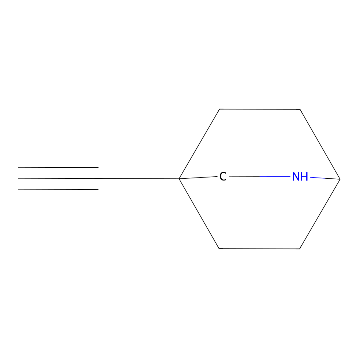 4-Ethynyl-2-azabicyclo[2.2.2]octane molecular structure, CAS 2731014-63-2
