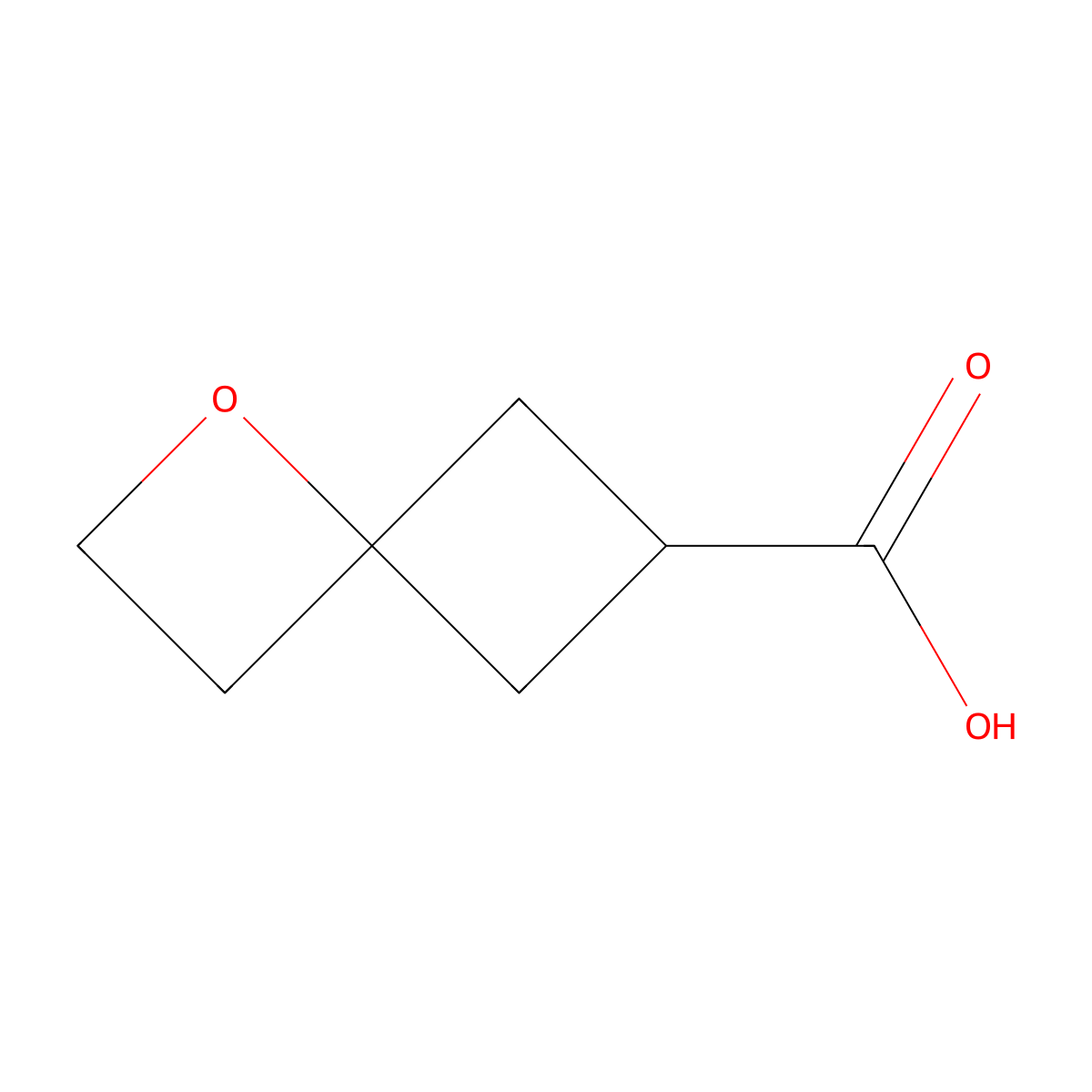 1-Oxaspiro[3.3]heptane-6-carboxylic acid molecular structure, CAS 2731014-69-8