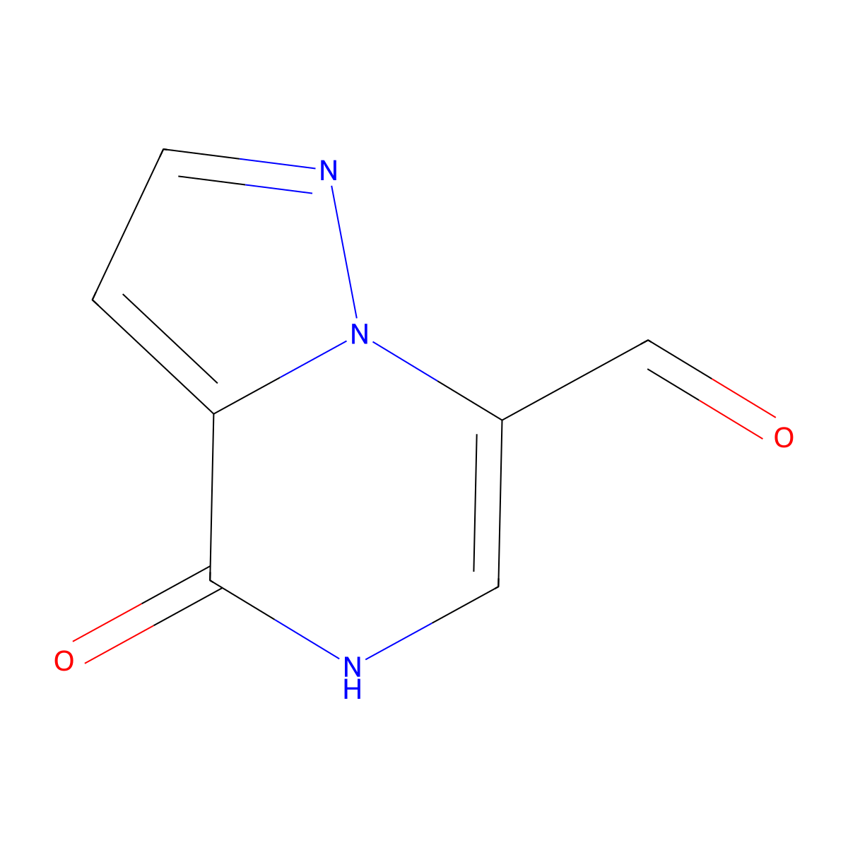 4-oxo-4H,5H-pyrazolo[1,5-a]pyrazine-7-carbaldehyde molecular structure, CAS 2731014-71-2