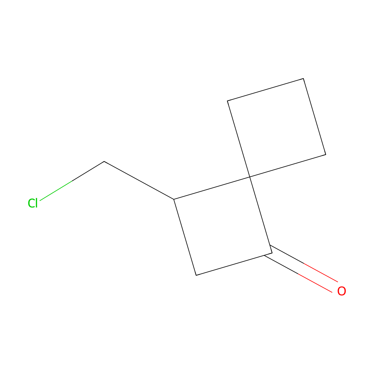3-(Chloromethyl)spiro[3.3]heptan-1-one molecular structure, CAS 2731014-82-5