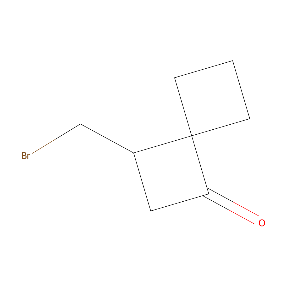 3-(Bromomethyl)spiro[3.3]heptan-1-one molecular structure, CAS 2731014-86-9