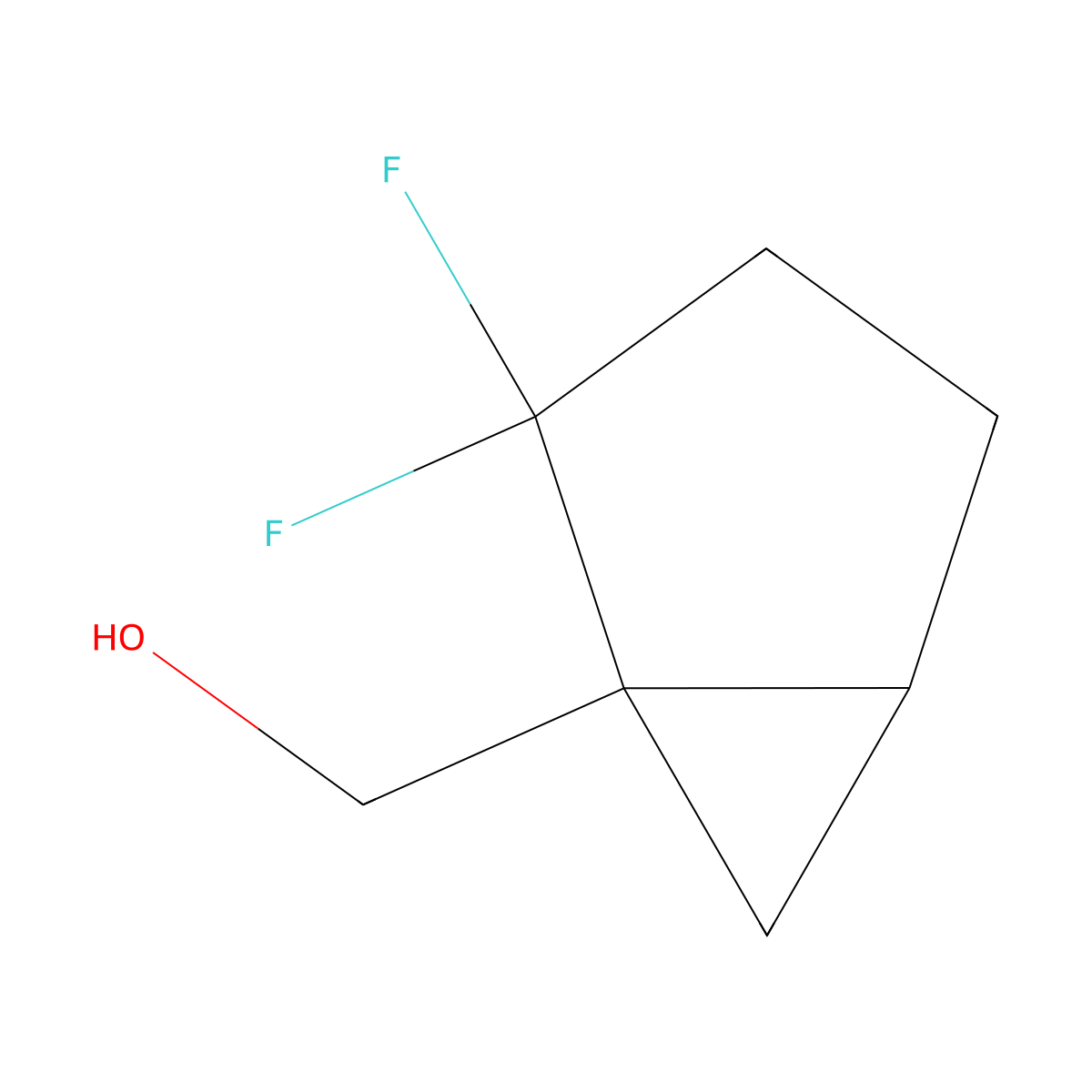 {2,2-Difluorobicyclo[3.1.0]hexan-1-yl}methanol molecular structure, CAS 2731014-89-2