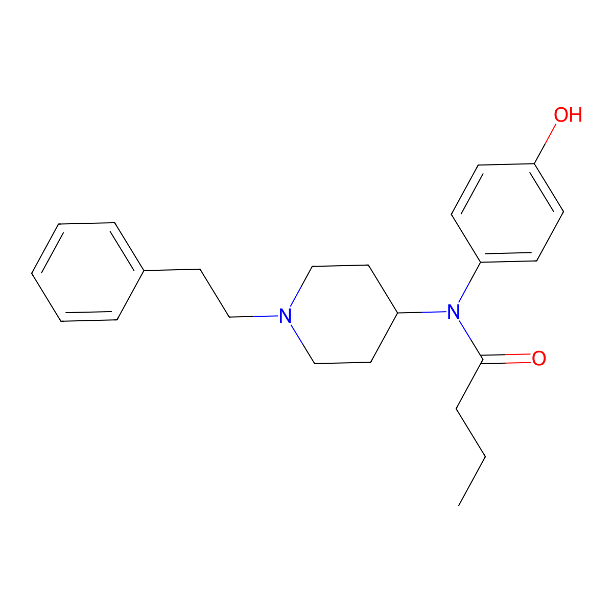 4-Hydroxybutyrfentanyl molecular structure, CAS 2731038-58-5
