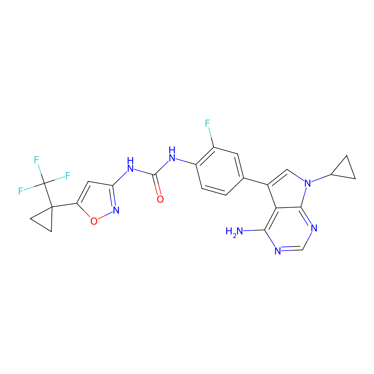 Ofirnoflast molecular structure, CAS 2731294-23-6