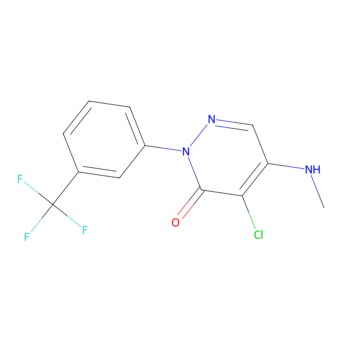 Norflurazon molecular structure, CAS 27314-13-2