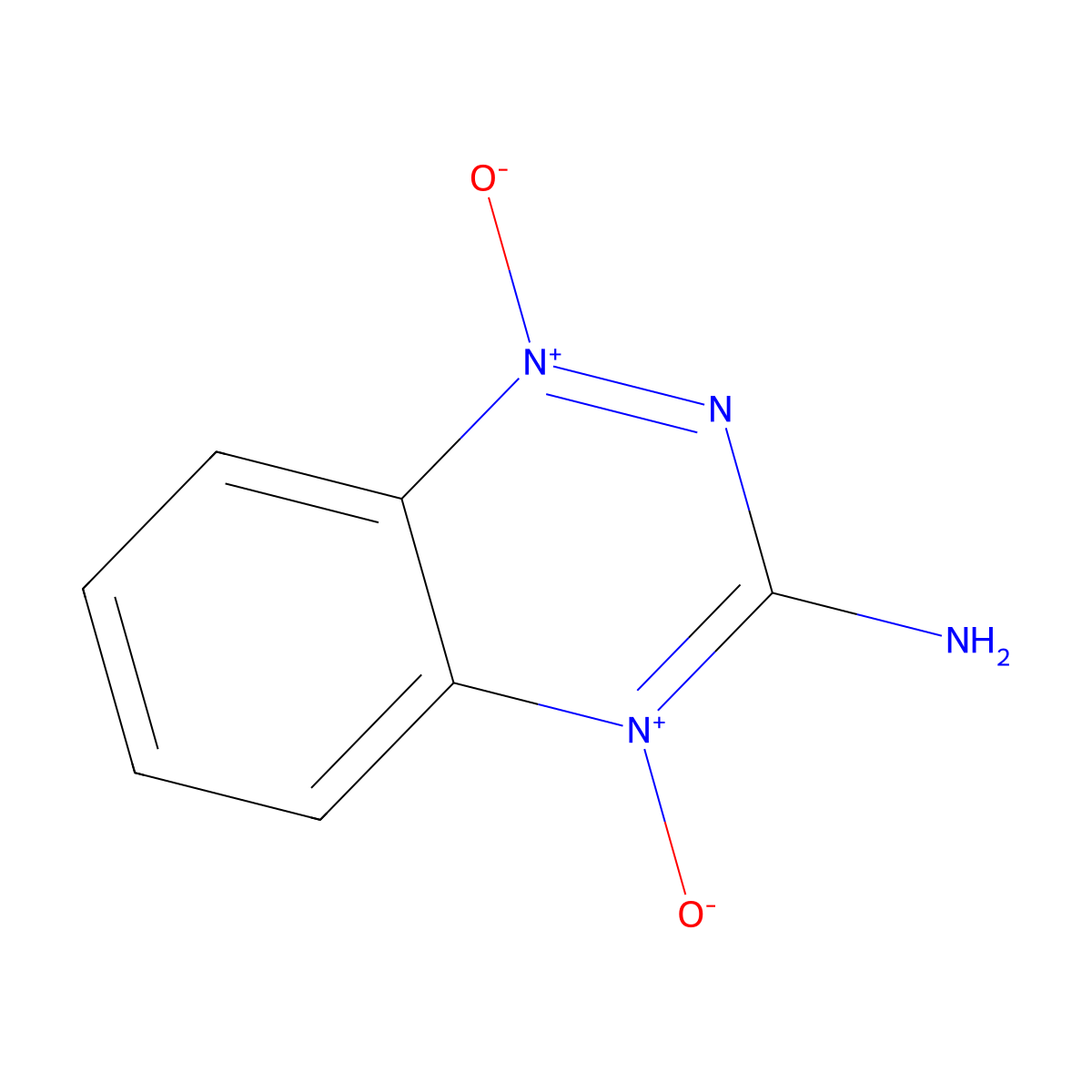 Tirapazamine molecular structure, CAS 27314-97-2