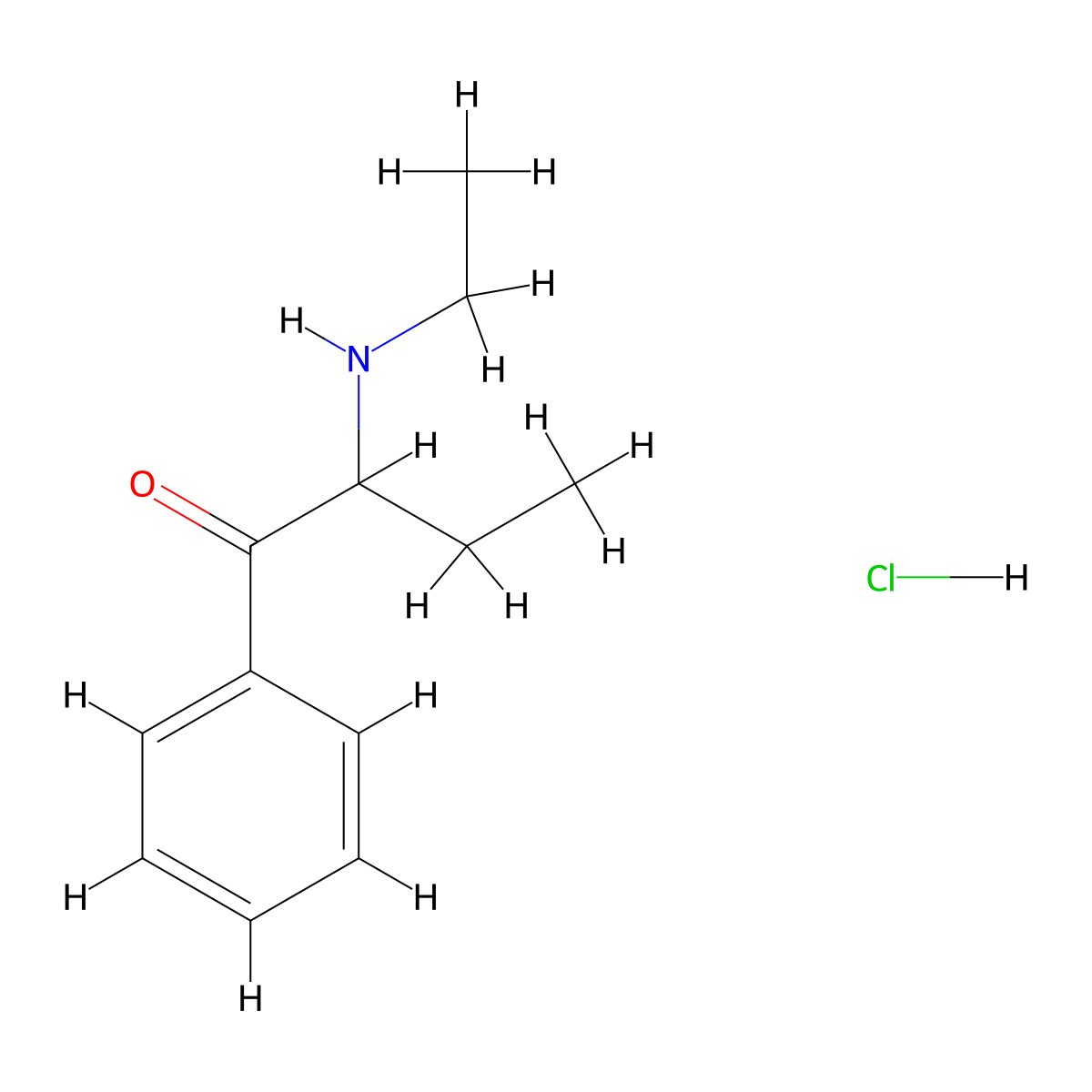 2-(Ethylamino)-1-phenylbutan-1-one,monohydrochloride molecular structure, CAS 2731709-73-0