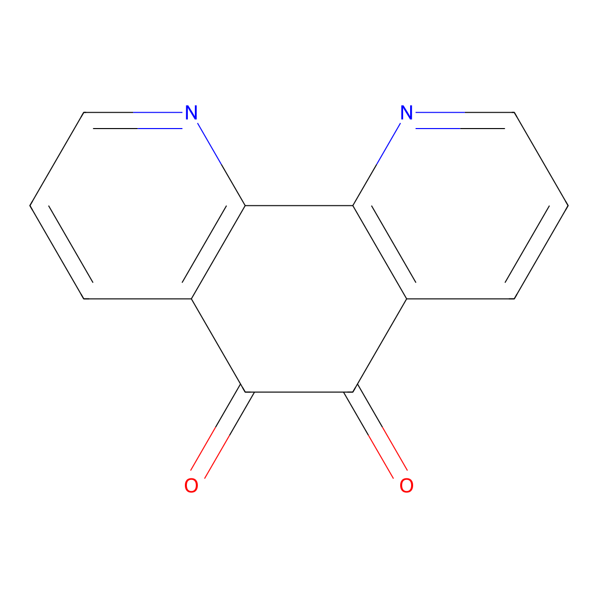 1,10-Phenanthroline-5,6-dione molecular structure, CAS 27318-90-7