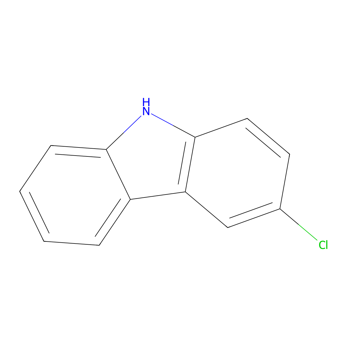 3-Chlorocarbazole molecular structure, CAS 2732-25-4