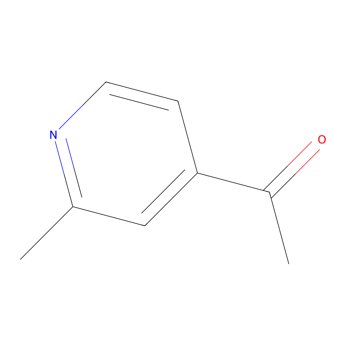 1-(2-Methylpyridin-4-yl)ethan-1-one molecular structure, CAS 2732-28-7