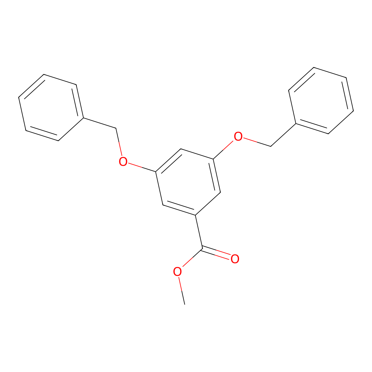 Methyl 3,5-bis(benzyloxy)benzoate molecular structure, CAS 2732-96-9