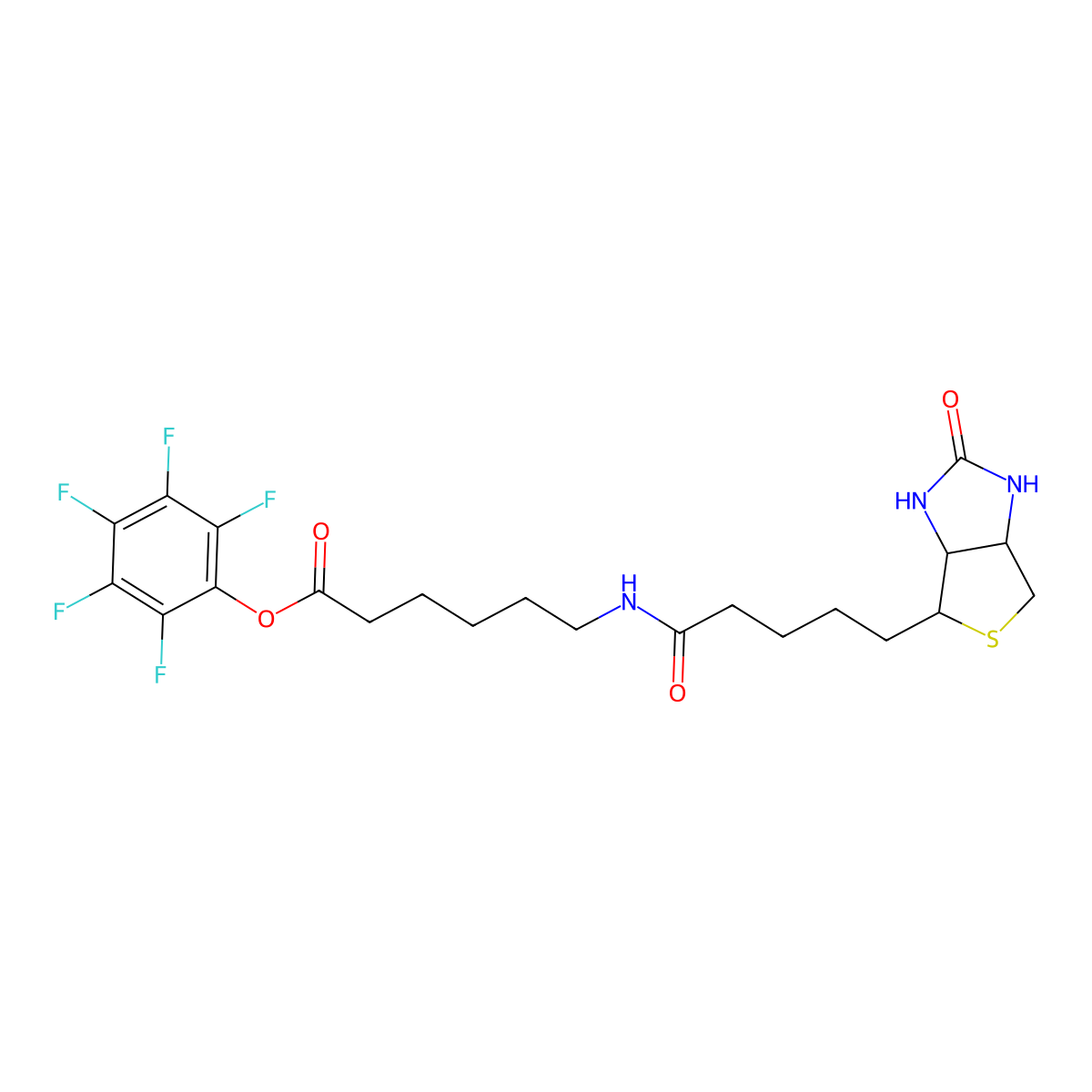 Biotin-Aca-PFP molecular structure, CAS 273207-85-5