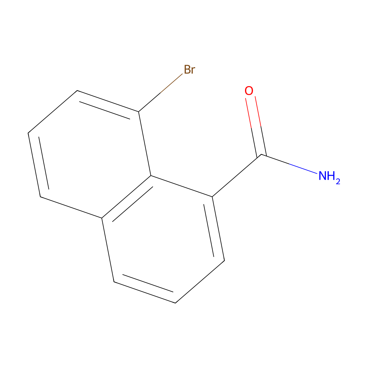 8-Bromo-1-naphthamide molecular structure, CAS 273208-26-7