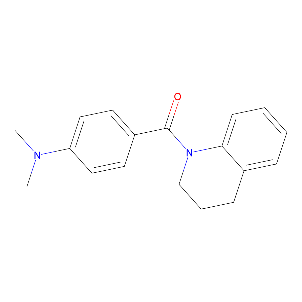 3,4-dihydroquinolin-1(2H)-yl[4-(dimethylamino)phenyl]methanone molecular structure, CAS 273216-77-6