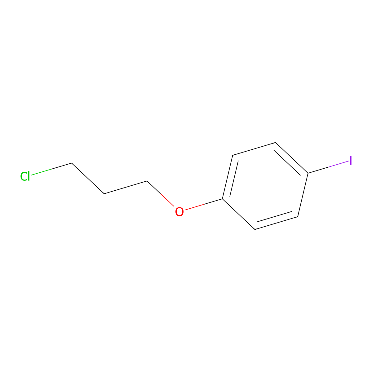 1-(3-Chloropropoxy)-4-iodobenzene molecular structure, CAS 273217-89-3