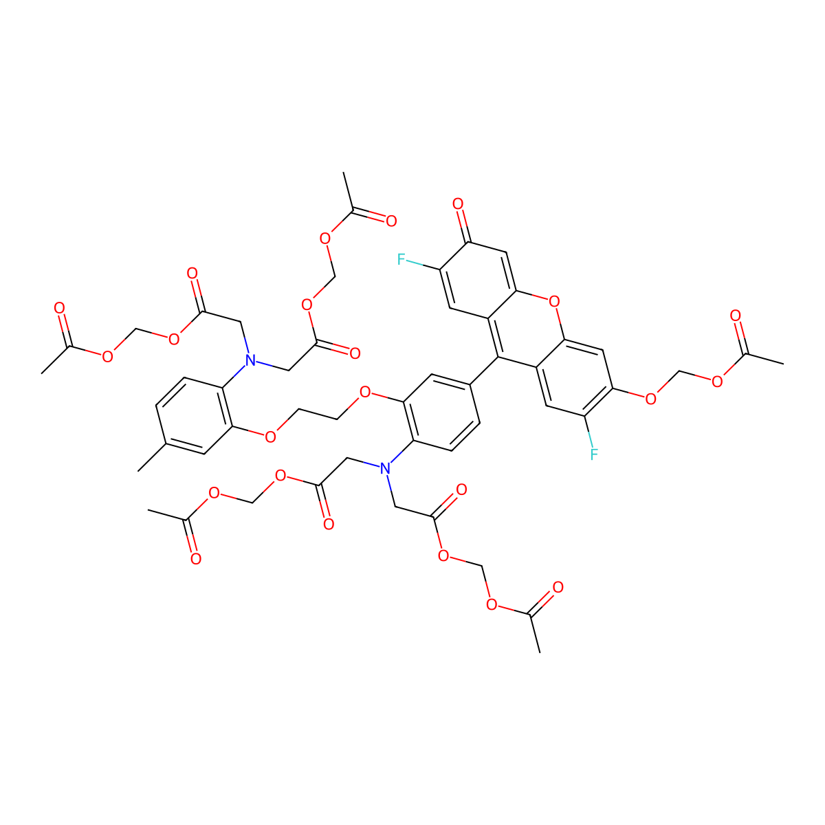 Fluo-4 AM molecular structure, CAS 273221-67-3