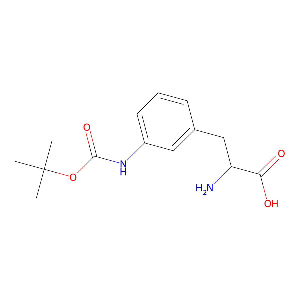 3-(Boc-amino)-L-phenylalanine molecular structure, CAS 273221-83-3
