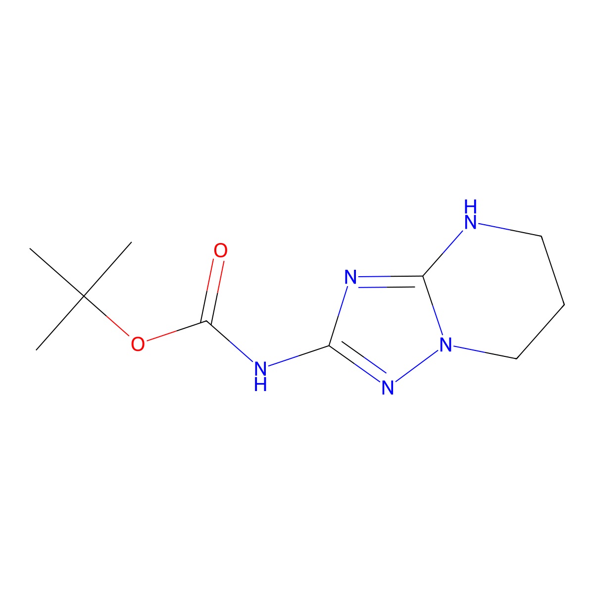 tert-butyl N-{4H,5H,6H,7H-[1,2,4]triazolo[1,5-a]pyrimidin-2-yl}carbamate molecular structure, CAS 2732245-49-5