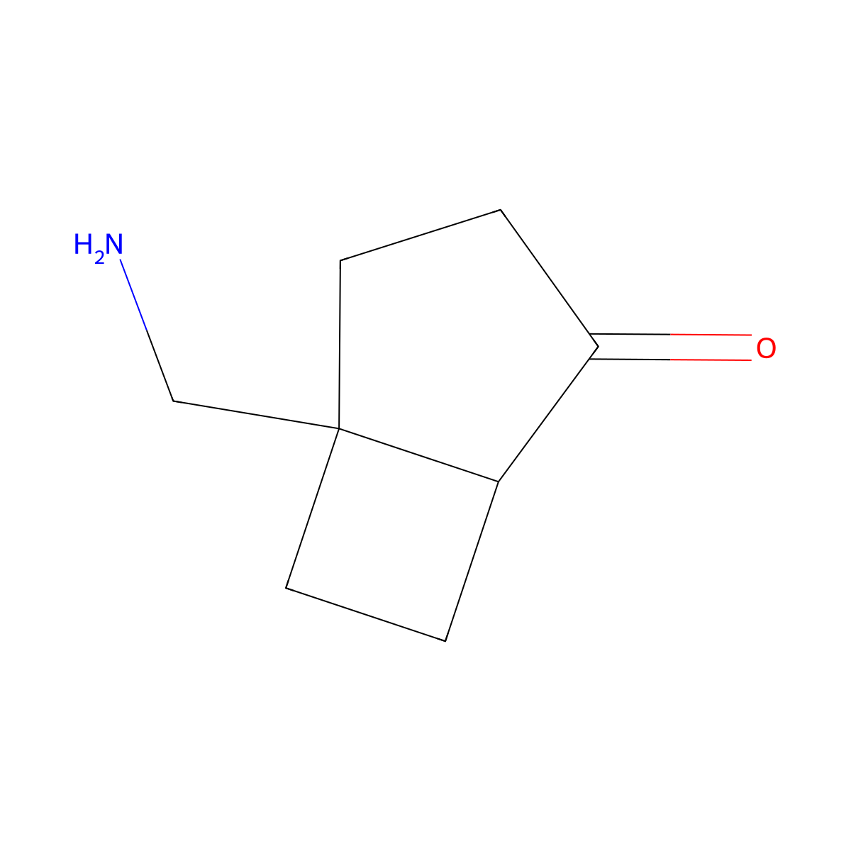 rac-(1R,5S)-5-(aminomethyl)bicyclo[3.2.0]heptan-2-one molecular structure, CAS 2732255-86-4