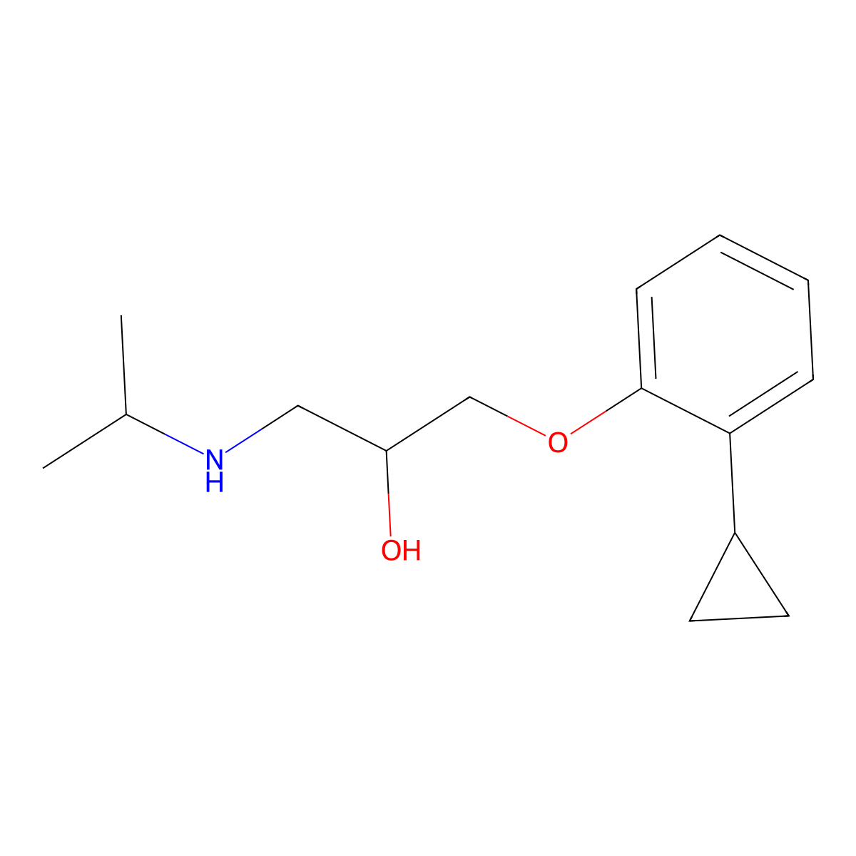 Procinolol molecular structure, CAS 27325-36-6