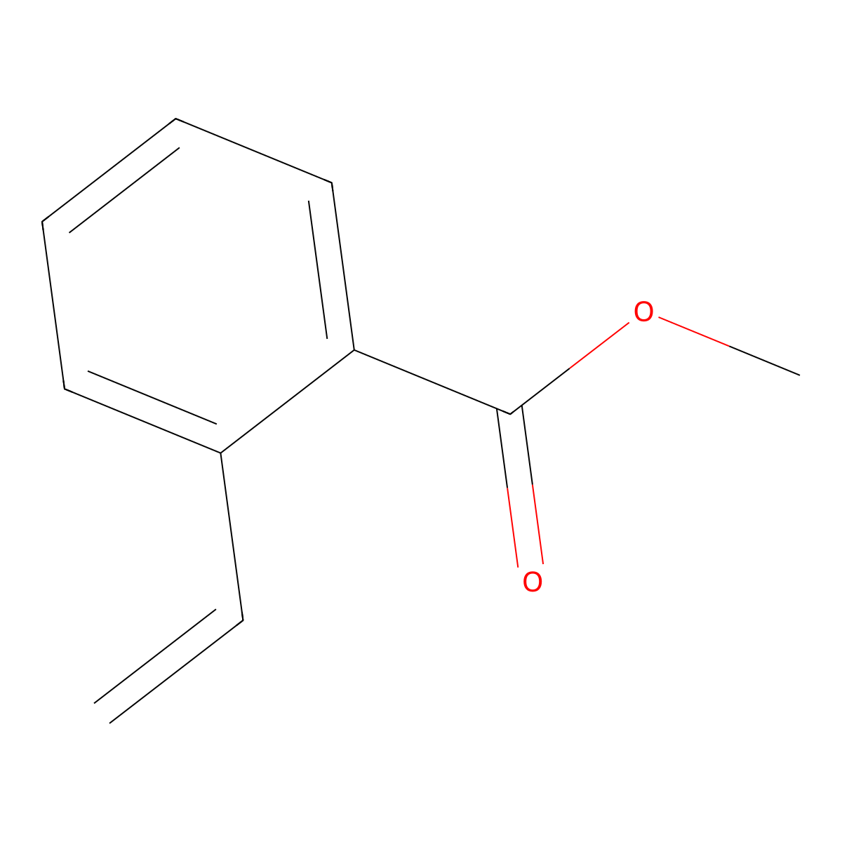 Methyl 2-ethenylbenzoate molecular structure, CAS 27326-44-9
